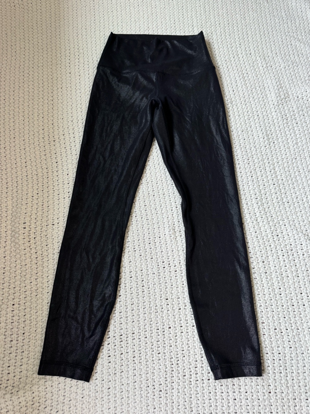 Lululemon Athletica High-Rise Shiny Black Leggings size 4 - Picture 5 of 9
